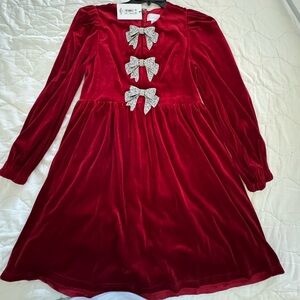 NWT Dillard’s Red Velvet Dress